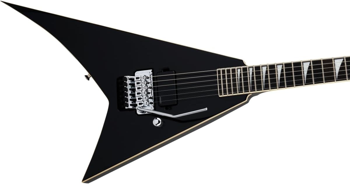 Jackson Pro Plus Series RR1A Rhoads Limited-edition Electric Guitar - Gloss Black, Aged White Binding