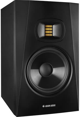 Adam Audio T7V Studio Monitor (Pair) with Frameworks Isolation Pads, Hosa Interconnect Cables, XLR Cables and On-Stage SMS6000-P Studio Monitor Stands