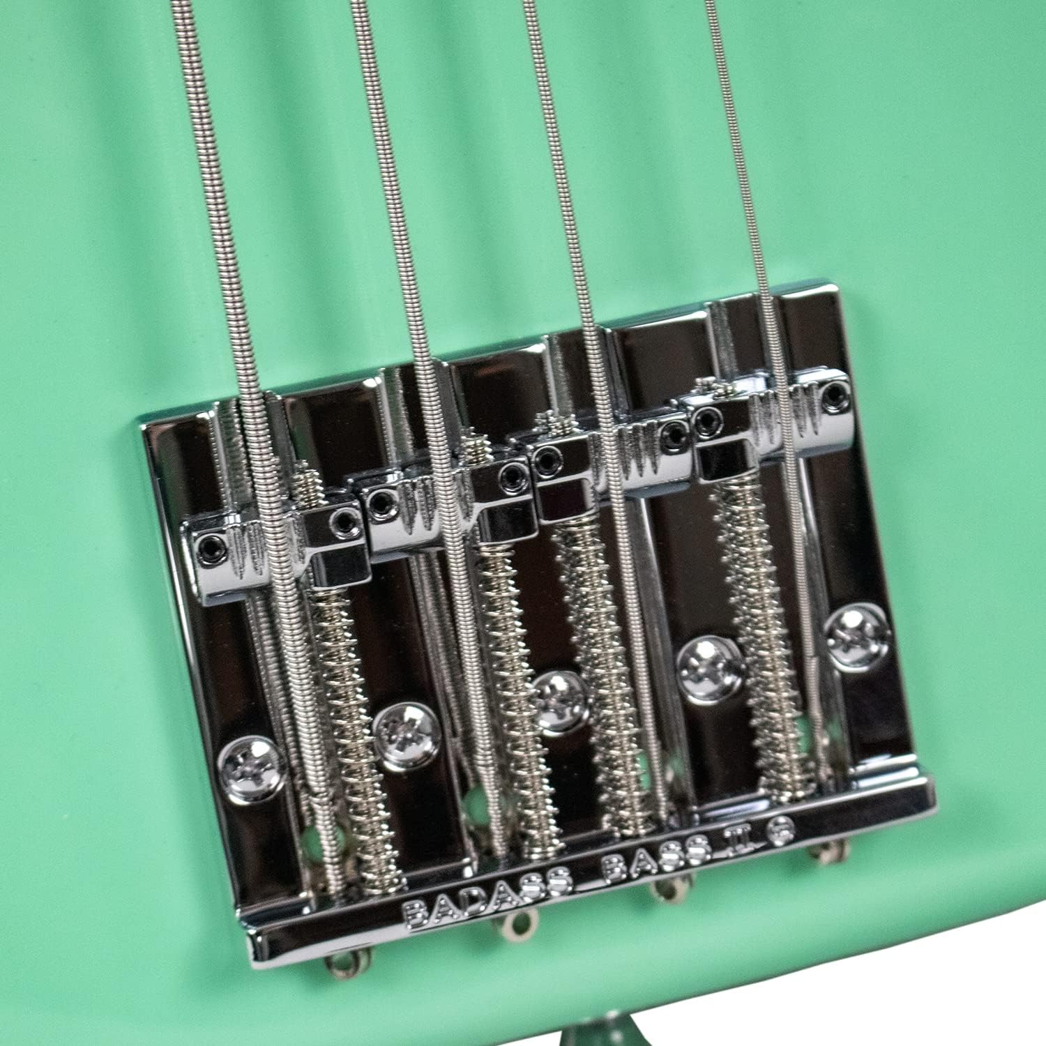 Sawtooth Americana Road Warrior Series Surf Green w Aluminum Pickguard Electric Bass Guitar