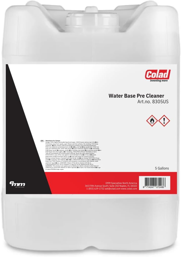 Colad Water Based Pre-Cleaner for Automotive Refinish Prep (5 Gallons)