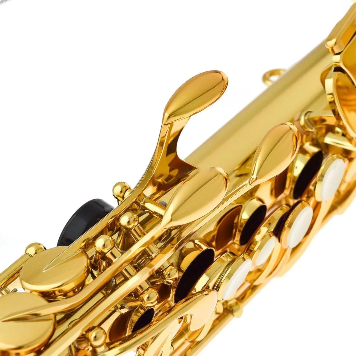 Woodwind Instruments Alto Saxophone Gold Lacquer Brass Plated Professional Musical Instrument With Case