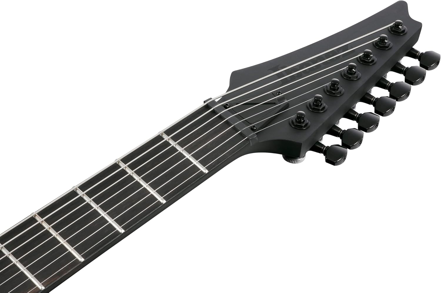 Ibanez RGDRB71 Iron Label 7-String Right-Handed Electric Guitar with Nyatoh Body, Roasted Maple Neck, and Ebony Fingerboard (Black Flat)