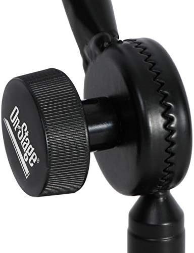 On-Stage KSA8585 Keyboard Accessory Tray & Posi-Lok Mini Microphone Boom Arm, Black