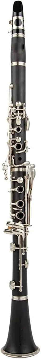 Student Clarinet Clarinet Falling Body Material B Clarinet Woodwind Instrument 17 Copper-Nickel (Color : Nickel silver)