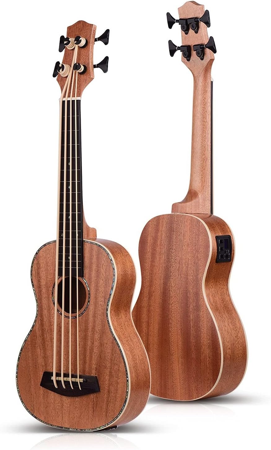 30 Inch Electric Bass Ukulele Sabilli Plywood Body Fingerboard Rubber Strings Children Ukulele