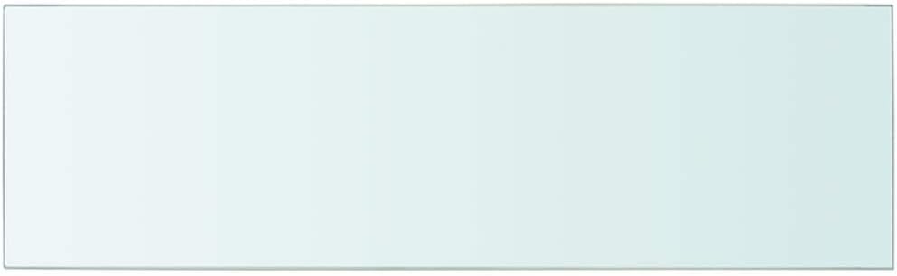 Shelf Panel Rectangular Floating Glass Shelf Clear, 2 pcs- 31.5