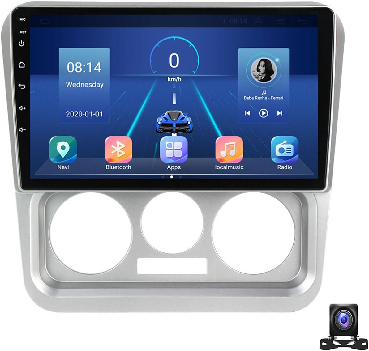 9 Inch Touch Screen Car Stereo with Navigation Compatible with Geely CK 2008~2016 Android Car Radio Compatible with Carplay Android Auto Radio FM RDS DSP SWC 4G,M90S 1G+32G