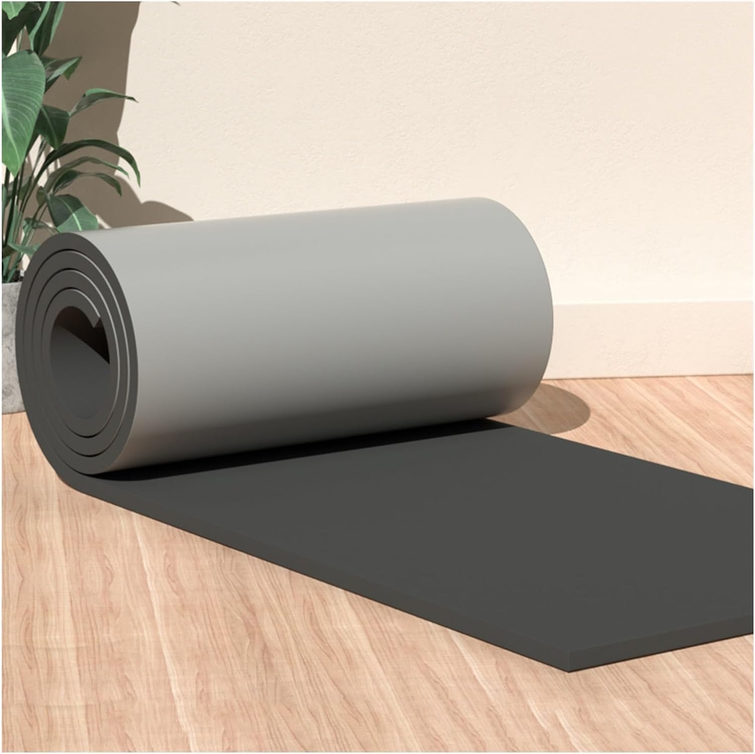 TIST Rubber Foam Bollard Protector, Workshop Stadium Gym Car Park Crash Barrier(Gray-0.39,39.3x78.7in)