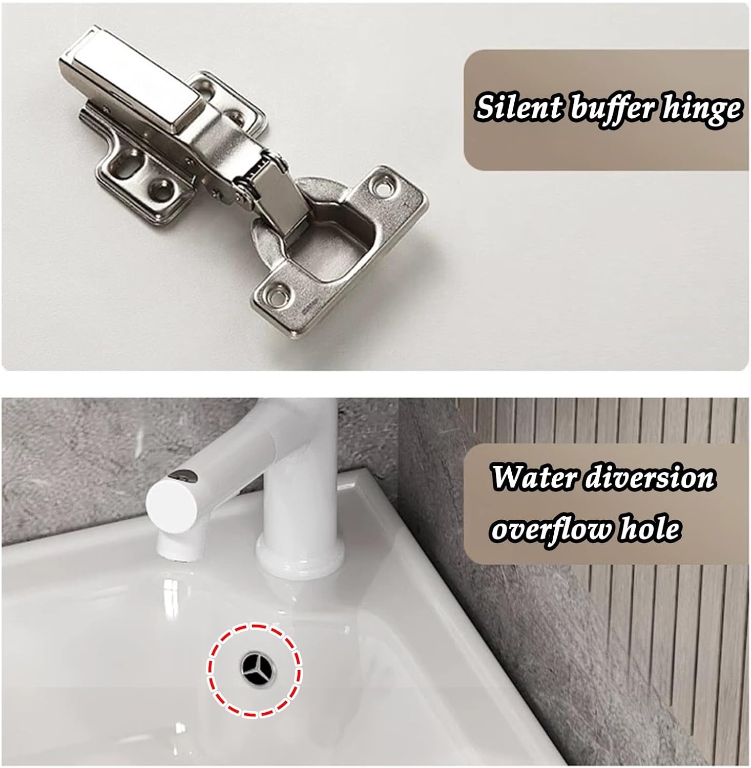 Bathroom Sink, Corner Bathroom Sink, Corner Wall Mount Bathroom Sink, Corner Ceramic Sink, Corner Bathroom Beige Vanity, Corner Balcony Sink with Storage Container(56cm/22in)