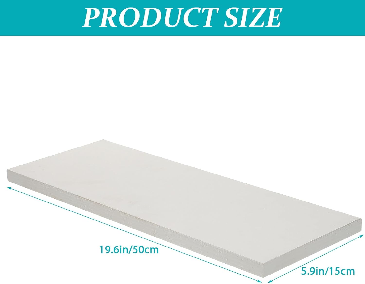 Thickened Modern Floating Wall Shelf Simple Style Wooden Wall-Mounted Rack for Bathroom Bedroom Kitchen Living Storage and Decorative Display Space-Saving Household Organizer