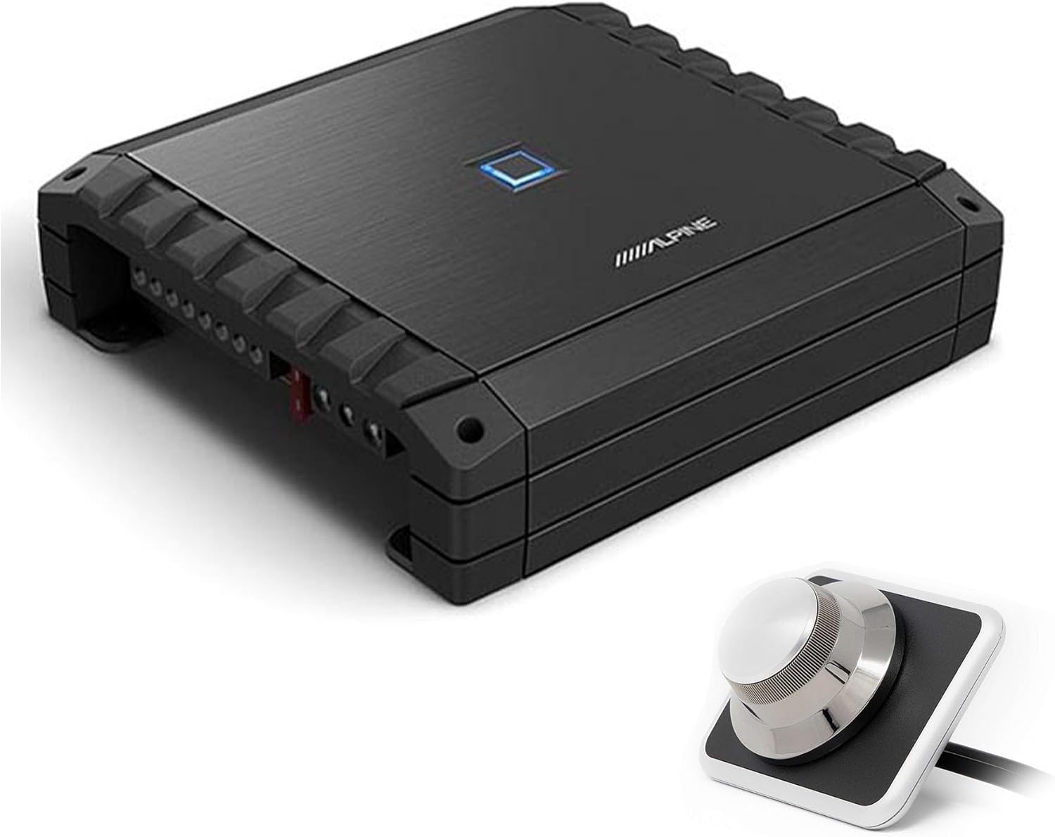 Alpine S2-A36F S-Series Class-D 4-Channel Amplifier & Alpine RUX-H01 Remote Bass Knob Bundle