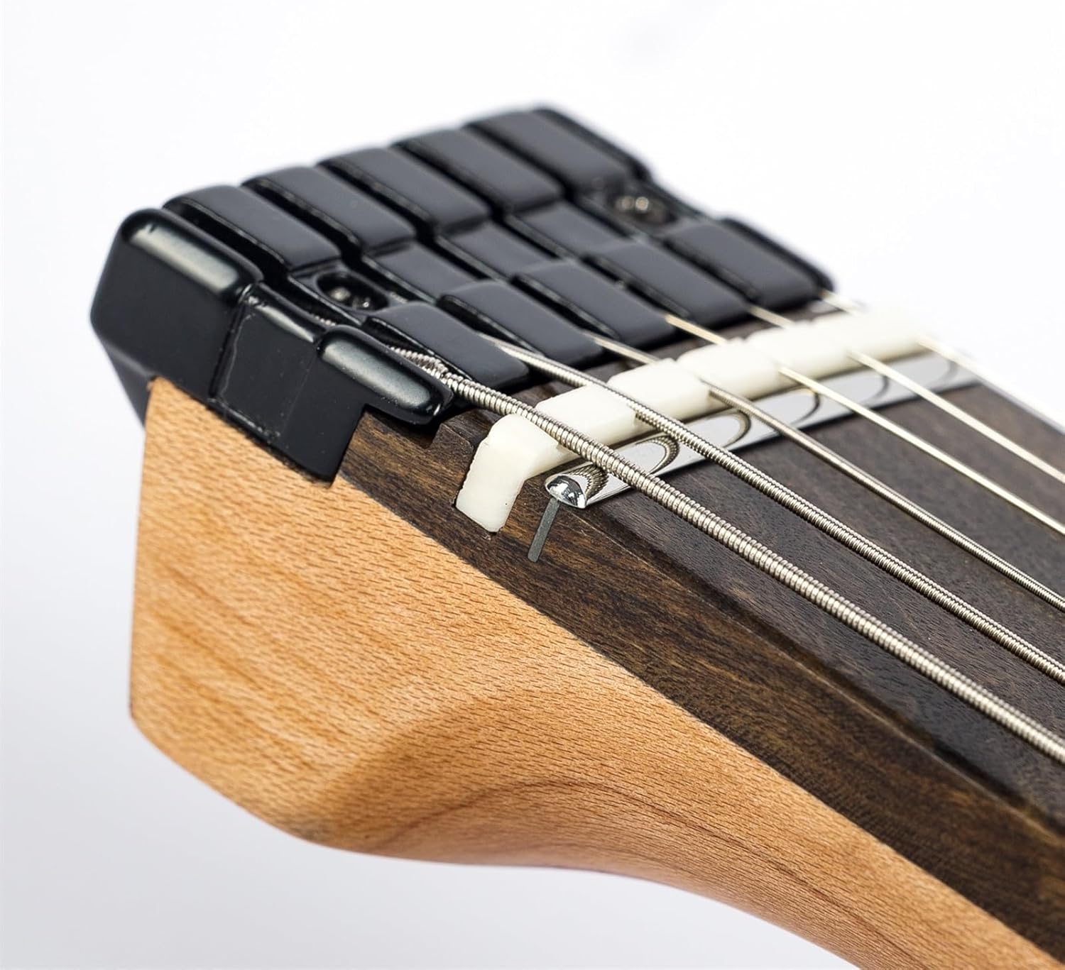 VENEKA Headless Electric Guitar 24 Fret Rosewood Fingerboard Roasted Padauk Body 6 String Headless Electric Guitars(04)