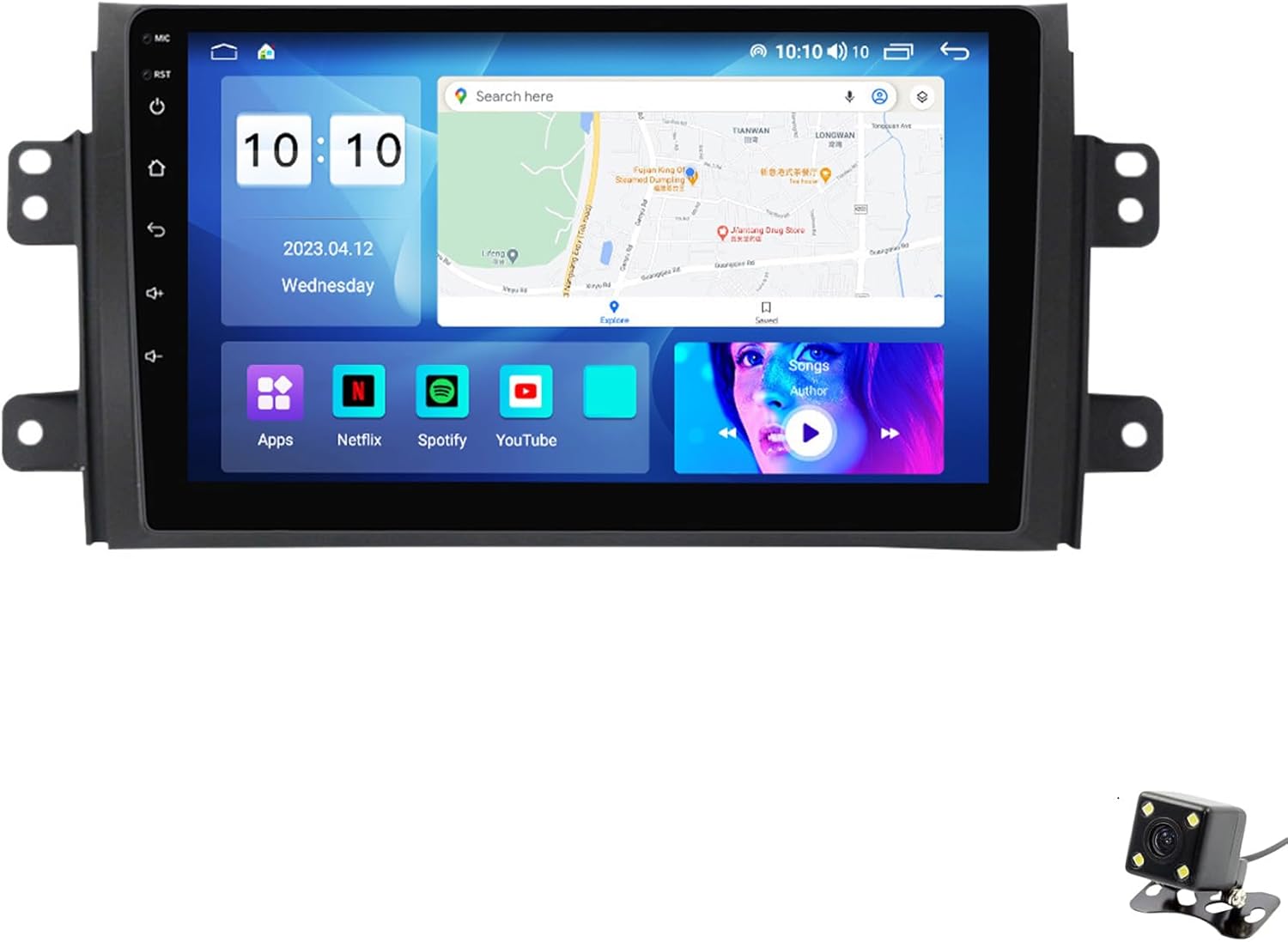 ADMLZQQ Double Din Car Stereo Multimedia with Bluetooth and 9