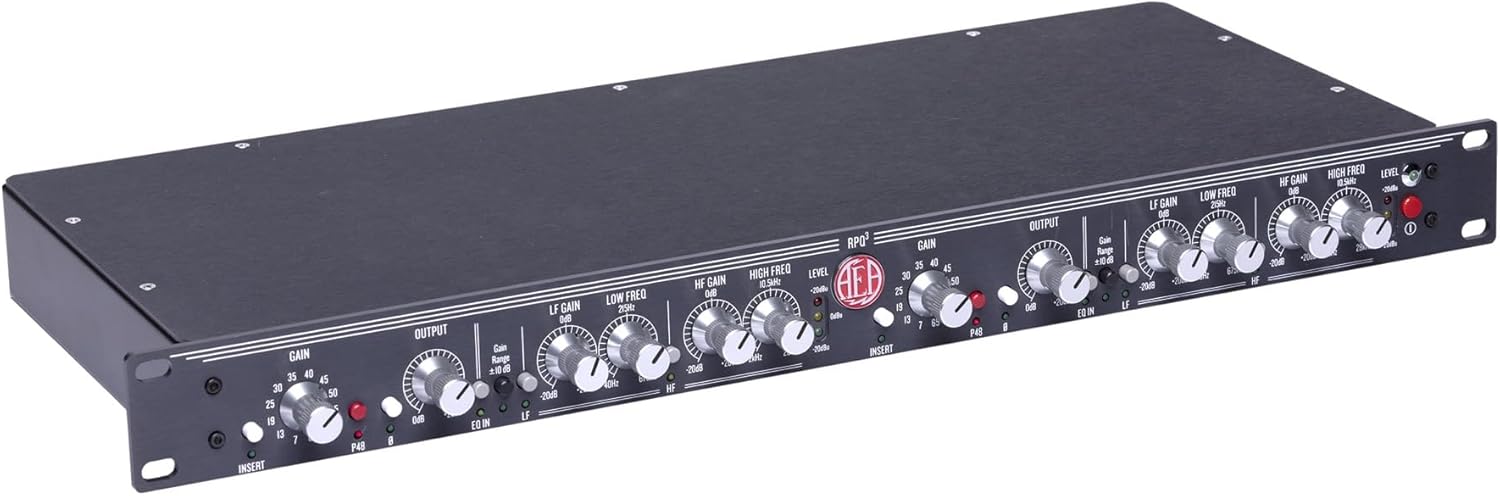 Ribbon Mics RPQ3 2-Channel Ribbon Microphone Preamp with P48 Curveshaper EQ
