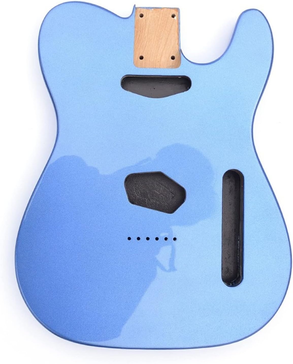 FLFL Alder Wood Guitar Body Dark Blue Electric Guitar Body Finished for TL Guitar Kits Parts Unfinished Guitar Kit