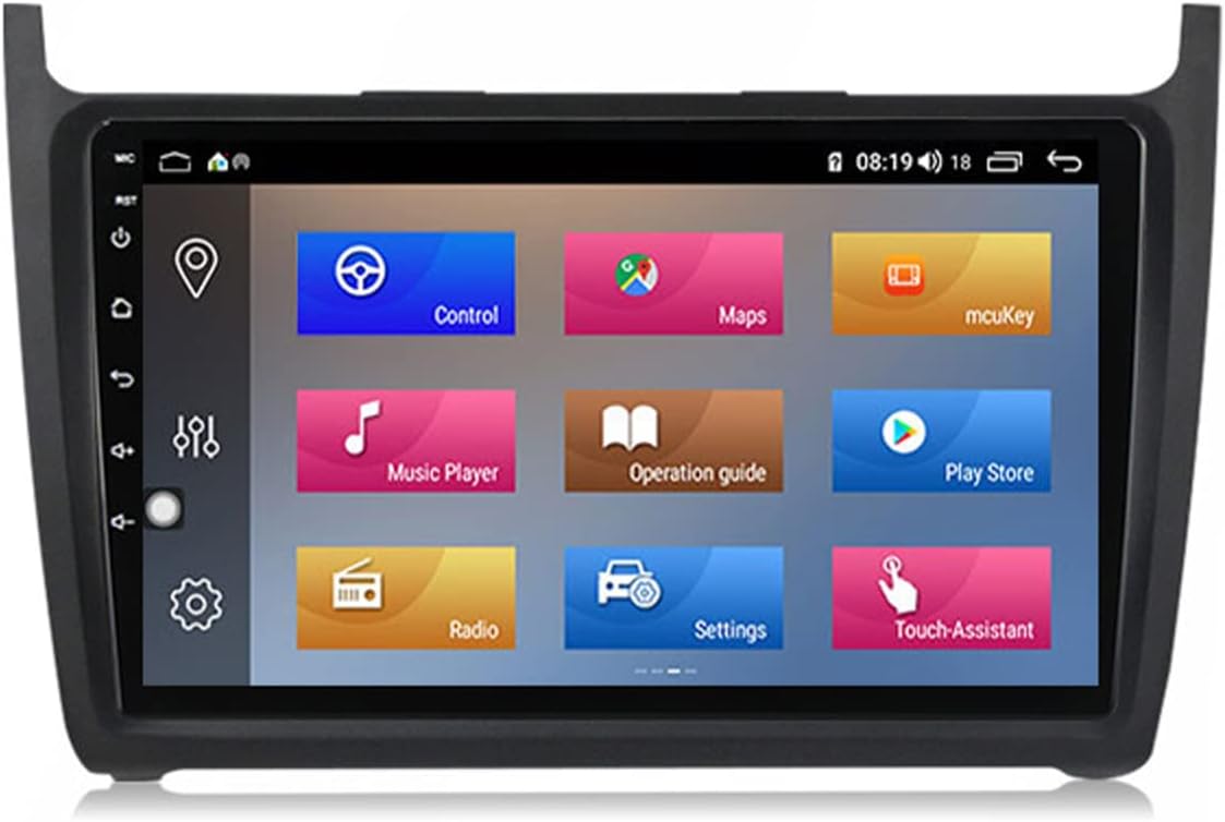 Car Stereo Support Carplay and Android Auto, 9 Inch Double Din Car Stereo with Bluetooth Touch Screen Car Radio MP5 Player for Volkswagen Polo 5 2008-2020 with Backup Camera