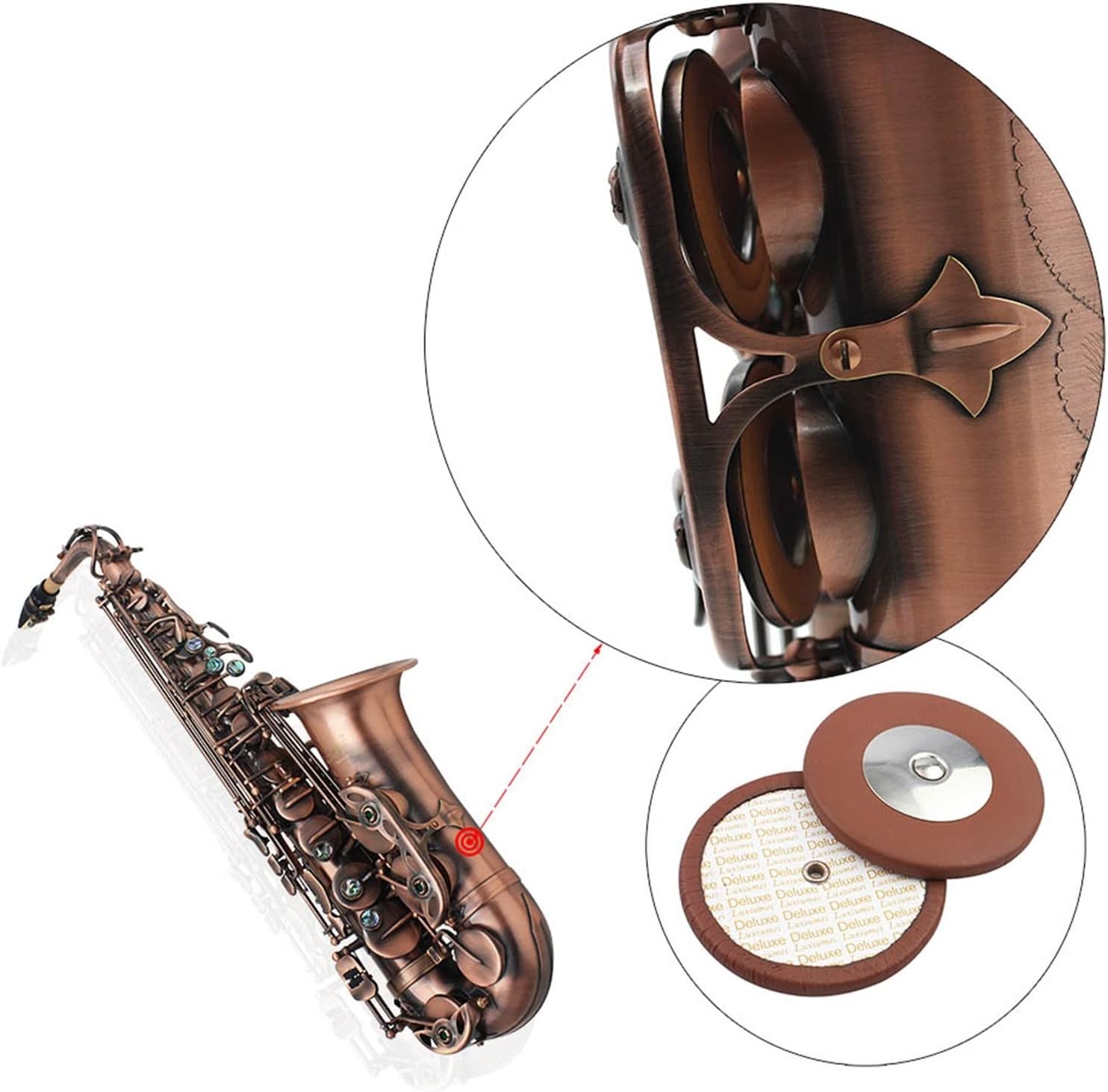 Sax Beginners Kit EB E- Flat Alto Saxophone Kit Sax Abalone Shell Key Carve Pattern Saxophone Set with Case Gloves Straps Brush Wind Instrument