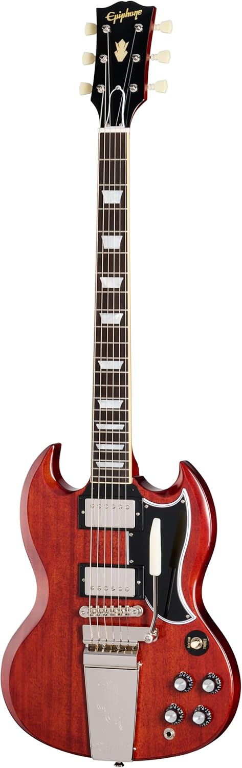 Epiphone Inspired by Gibson Custom 1964 SG Stand Reissue, Maestro Cherry with Case