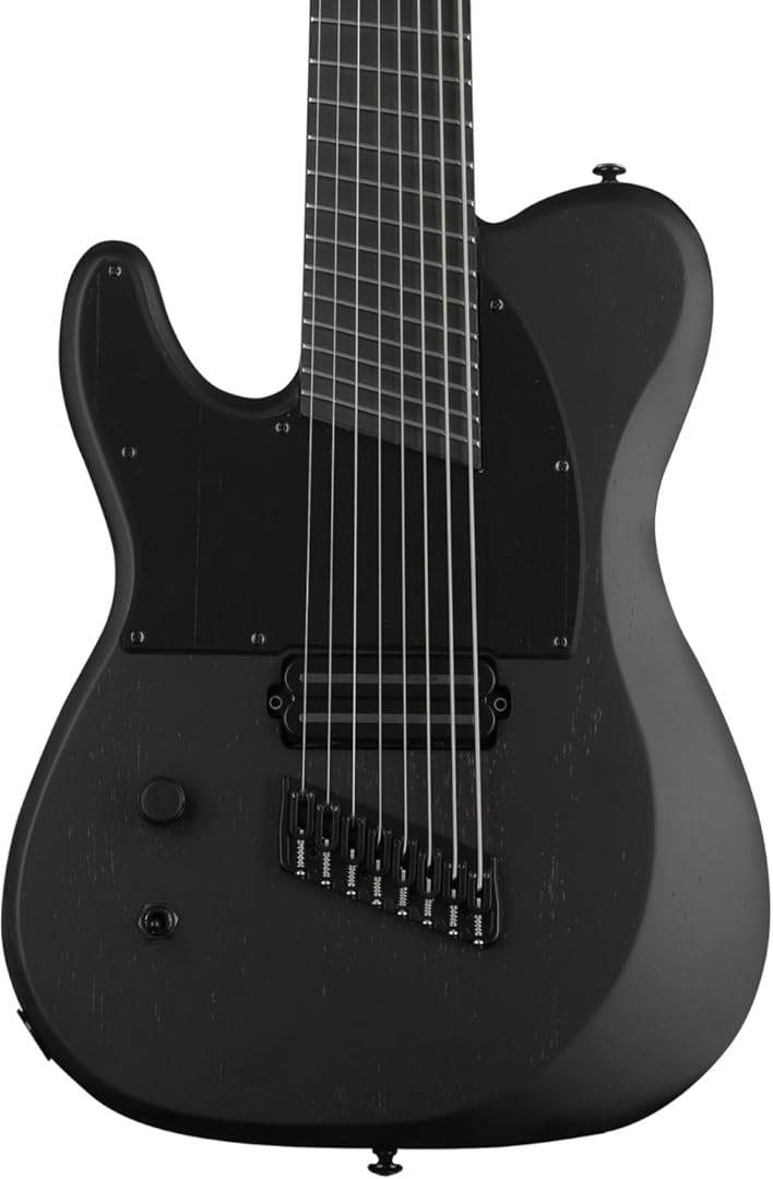 Schecter PT-8 MS Black Ops 8-string Left-handed Electric Guitar - Black