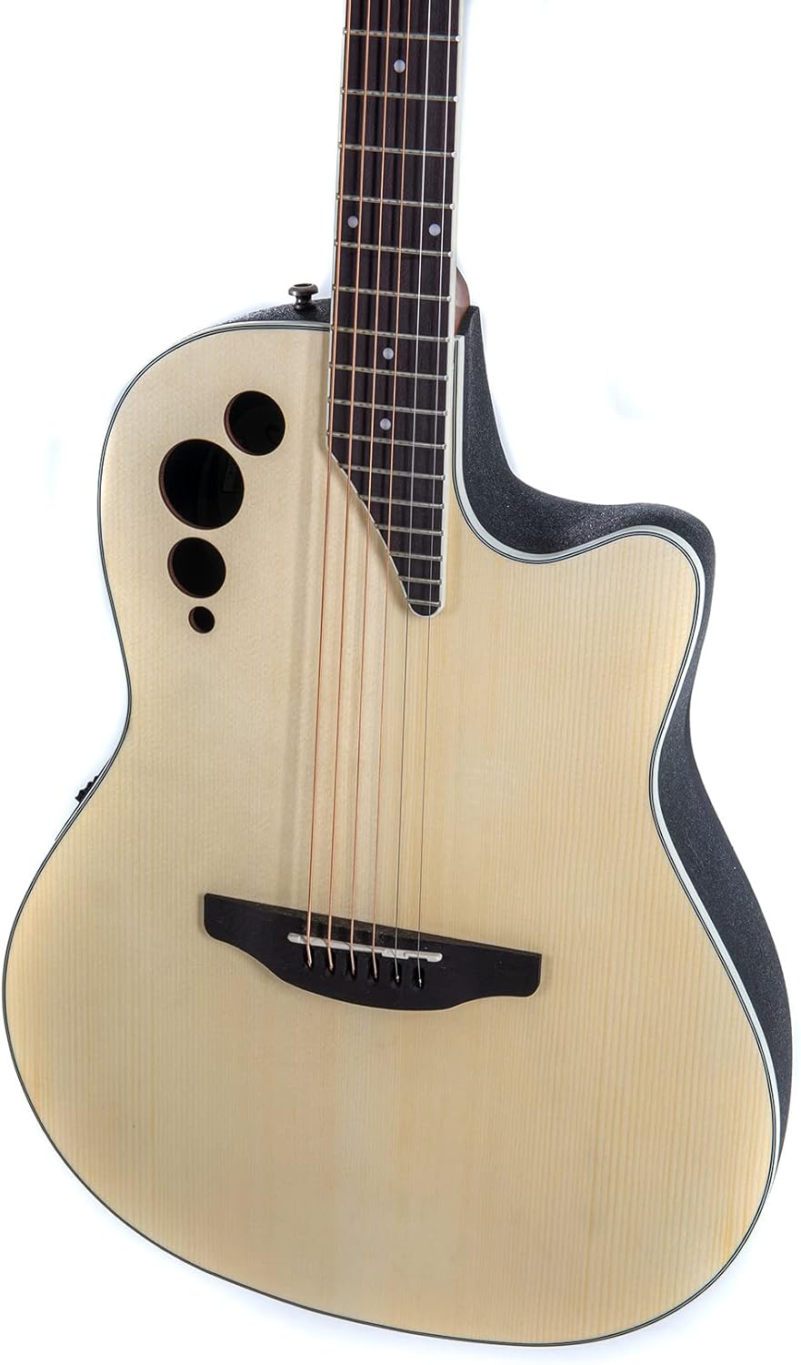 Applause AE44 Mid Cutaway Elite Acoustic Guitar Natural Satin AE44-4S