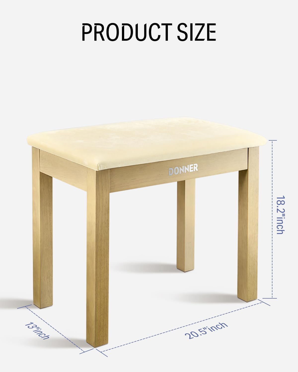 Donner OURA DDP-60 88 Key Digital Piano Keyboard+ Donner Piano Bench with Storage