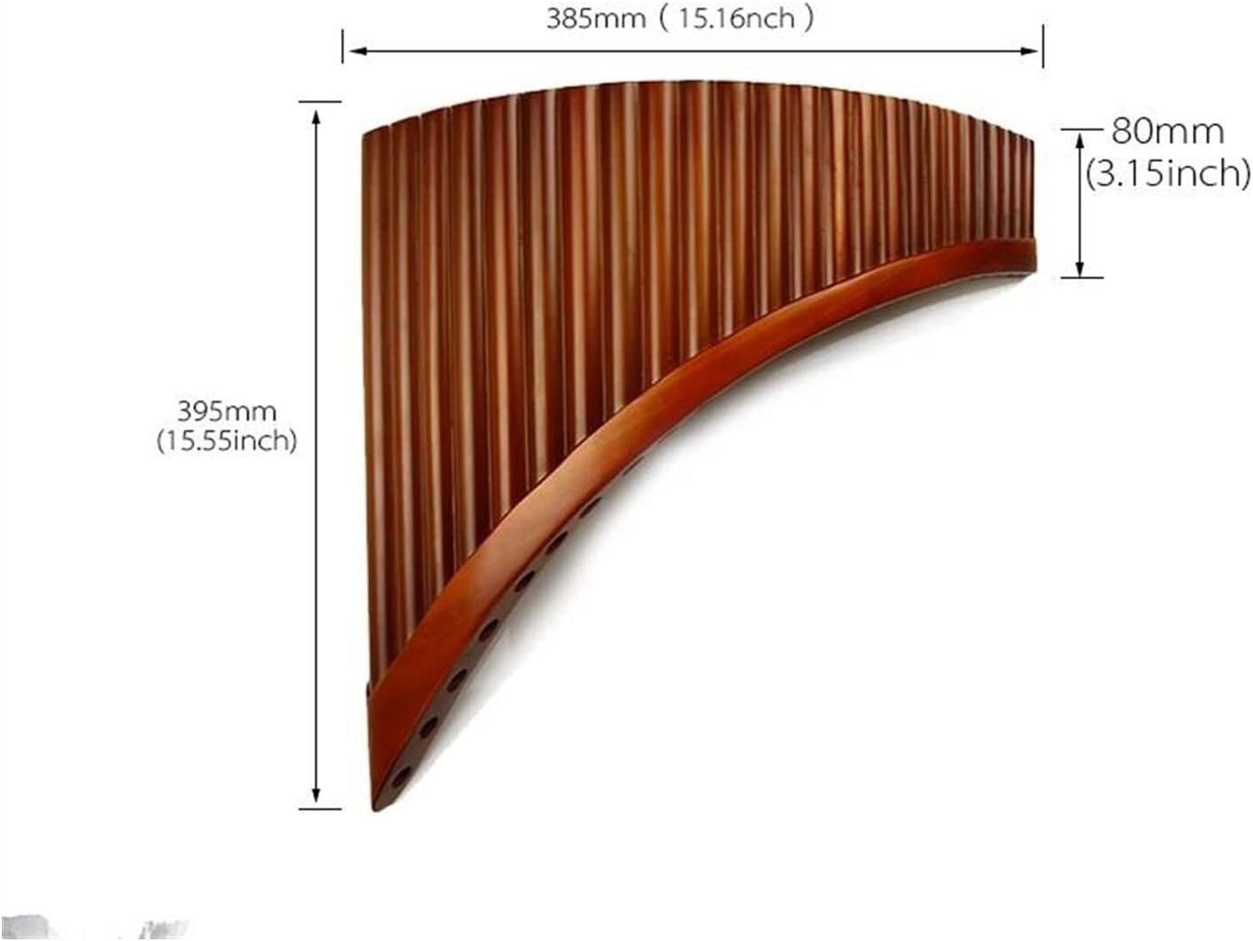 25 Pipes C/G Key PanFlute Pan Pipes Woodwind Instrument Chinese Traditional Musical Instrument (Color : Right-C)