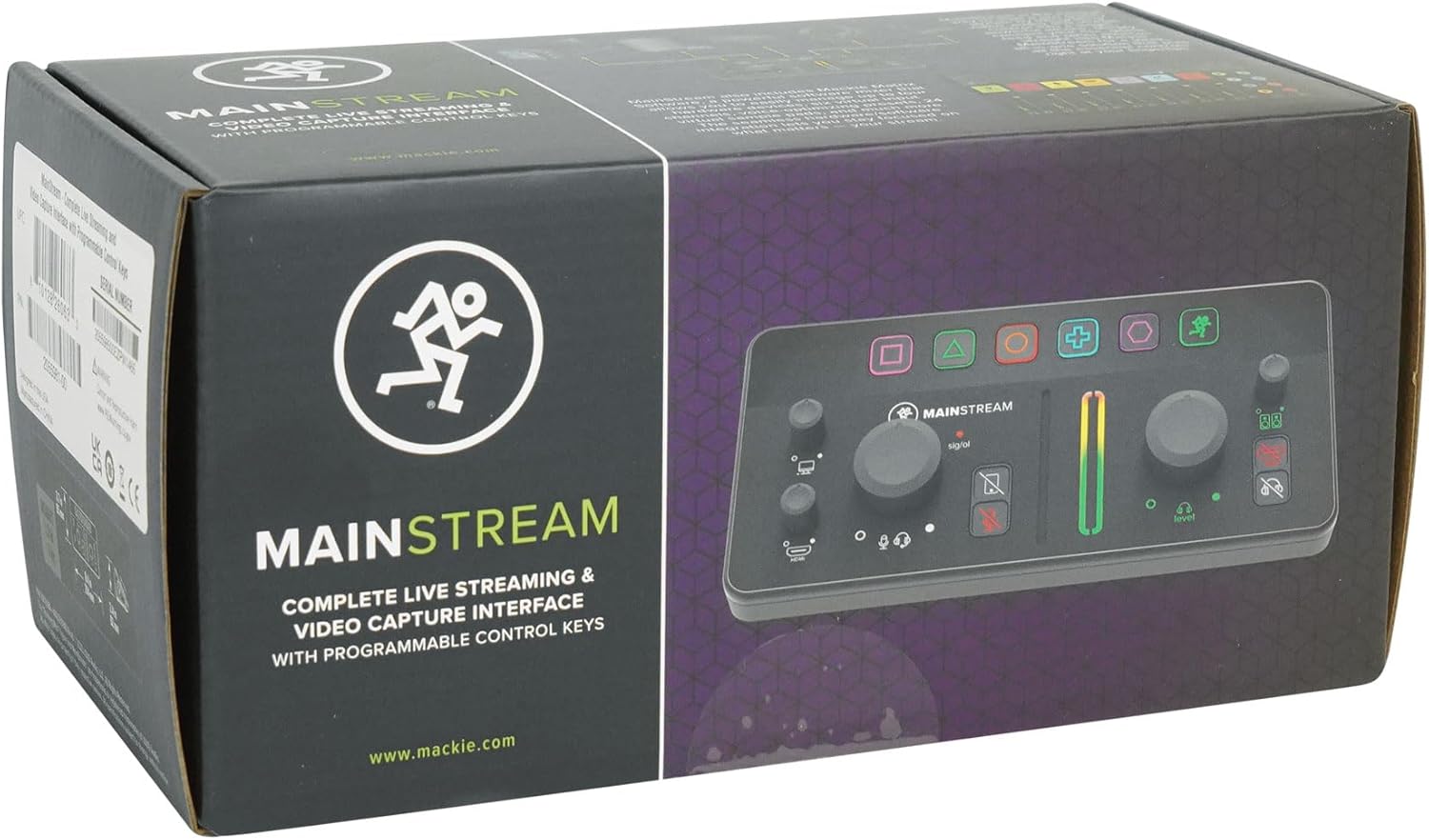 Audiosavings Bundle: (1) Mackie MainStream Bus Powered Live Streaming Interface Bundle With (1) Rockville RCXFM20E-B 20 Foot Female to Male XLR Mic Cable Black 100% Copper (Items 2)