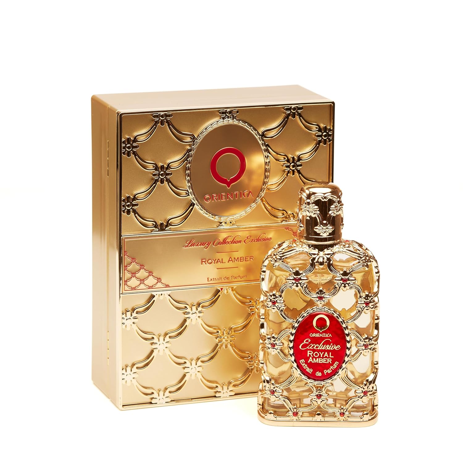 Orientica Luxury Exclusive Royal Amber Extrait de Parfum – Fruity, Gourmand, Amber, Woody, Vanilla, Bergamot, Melon, Pineapple, Musk - Arabic Perfume for Men & Women – 2.7oz / 80ml