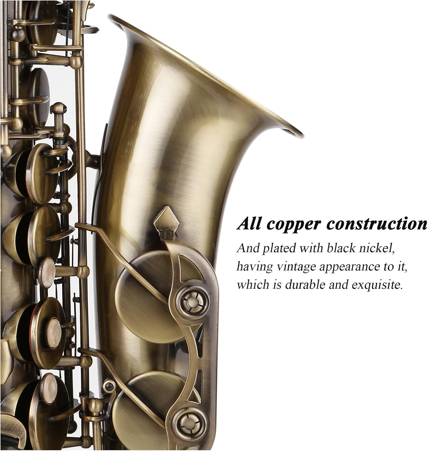 Sax Beginners Kit E-Flat Alto Saxophone Brass Lacquered Gold EB Sax Woodwind Music Instruments with Case Neck Straps Mouthpiece Saxofone Wind Instrument