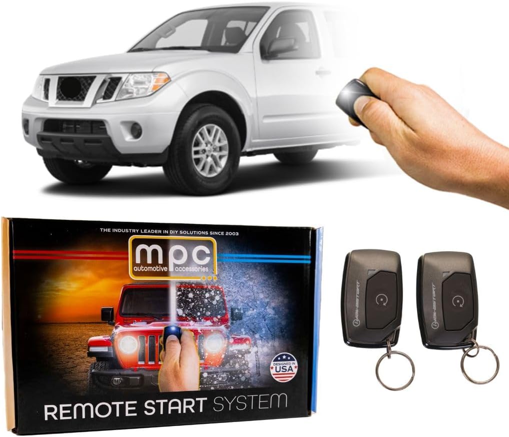 MPC Remote Start with Keyless Entry Kit Compatible with 2008-2006 Nissan Altima Key-to-Start - with Plug-in T-Harness and (2) Ultra-Compact Extended Range 1-Button Remotes - Up to 1,500 ft Range