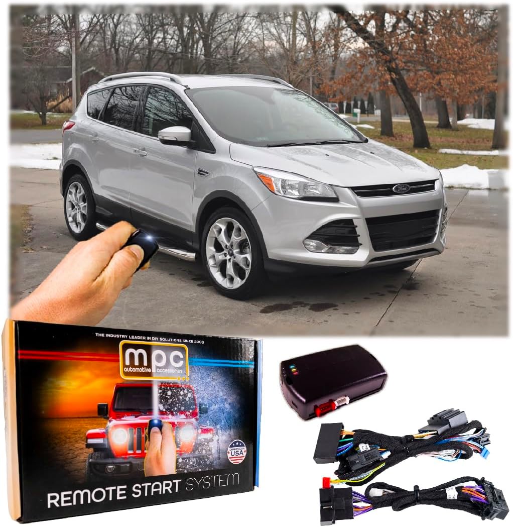 MPC Remote Start Kit Compatible with Ford Escape 2013 2014 2015 2016 || 100% Plug & Play Harness || NO Wire Splicing! || Press OEM Fob 3X to Start || USA Based Tech Support