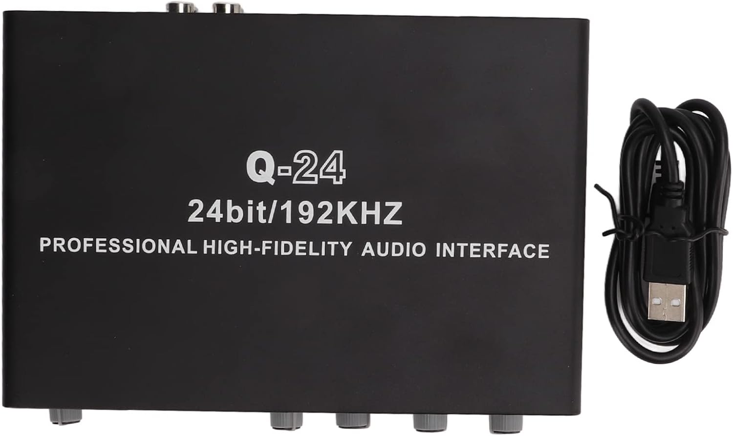 USB Live Sound Card, 24 BIT 192KHZ HD USB External Sound Card Digital Audio Mixer Protable Podcast Studio Equipment for Live Stream for OS X for IOS