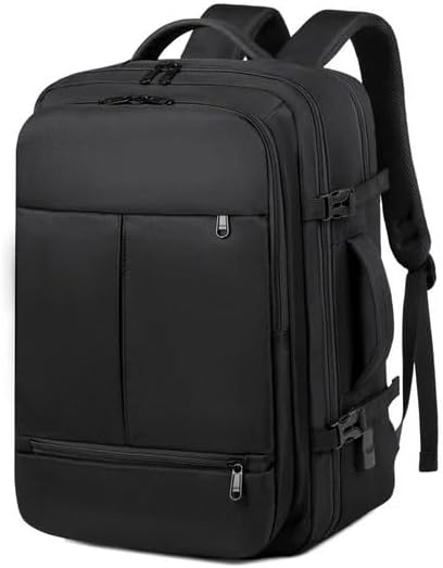 Computer Bag Business Travel Waterproof Backpack Including USB Port – Laptop bag, School, and Anti-theft Bag with Multiple Pockets and Zippers - laptop bag for Unisex, Oxford cloth (Black)