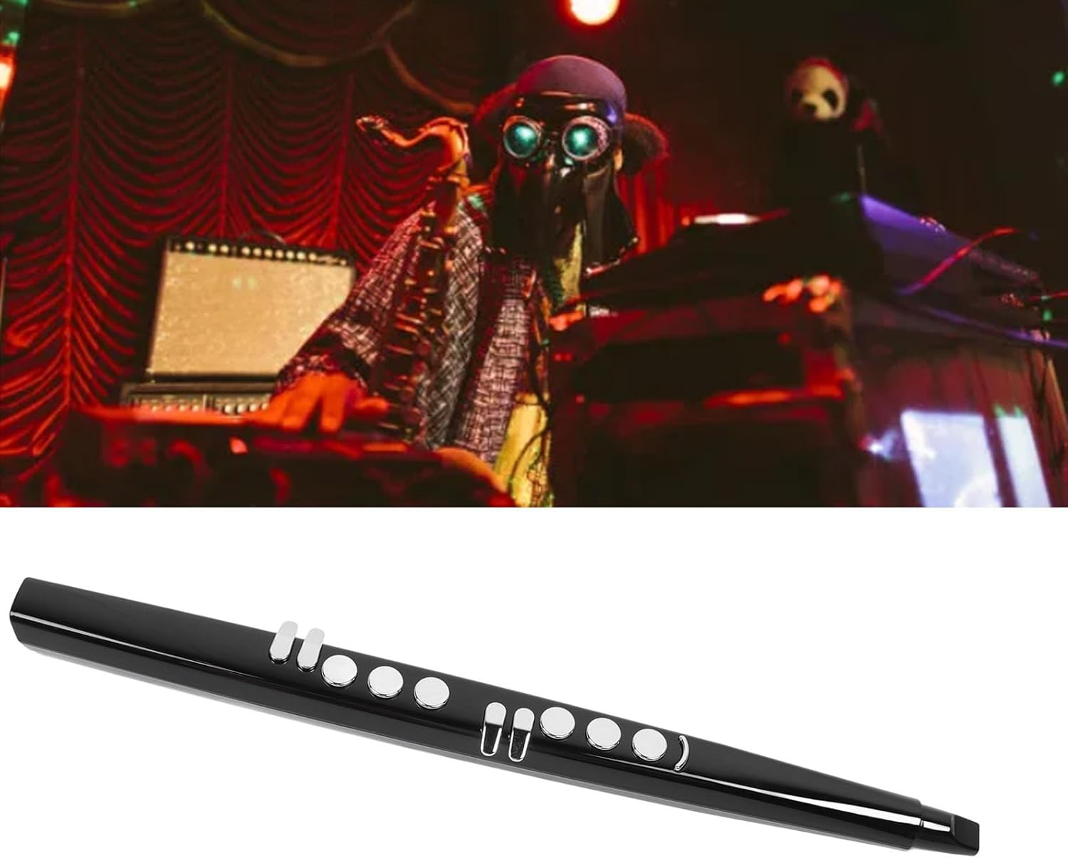 13 Tones Electric Blowpipe Electric Saxophone Blowpipe with Rise and Fall Button Musical Instrument US Plug 100‑240V