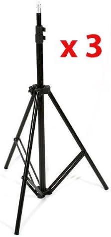 ePhoto 3 Photography Studio Continuous Lighting Kits 4500W Digital Photography Studio 3 Softbox Lighting Kit Light Set + Carrying Case H9060S3