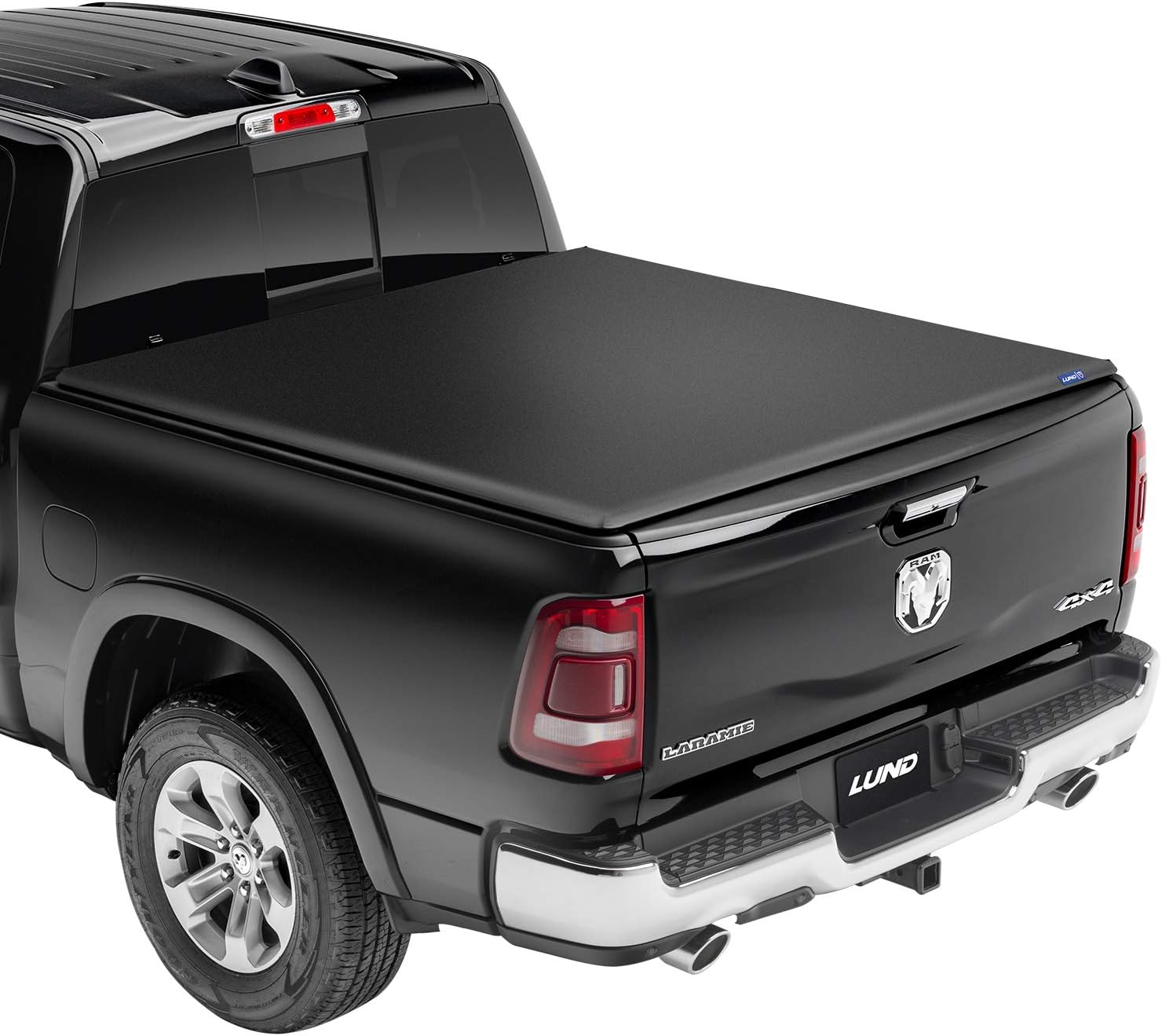 Lund Genesis Elite Tri-Fold Soft Folding Truck Bed Tonneau Cover | 95886 | Fits 2005 - 2015 Toyota Tacoma 5' Bed (60.3