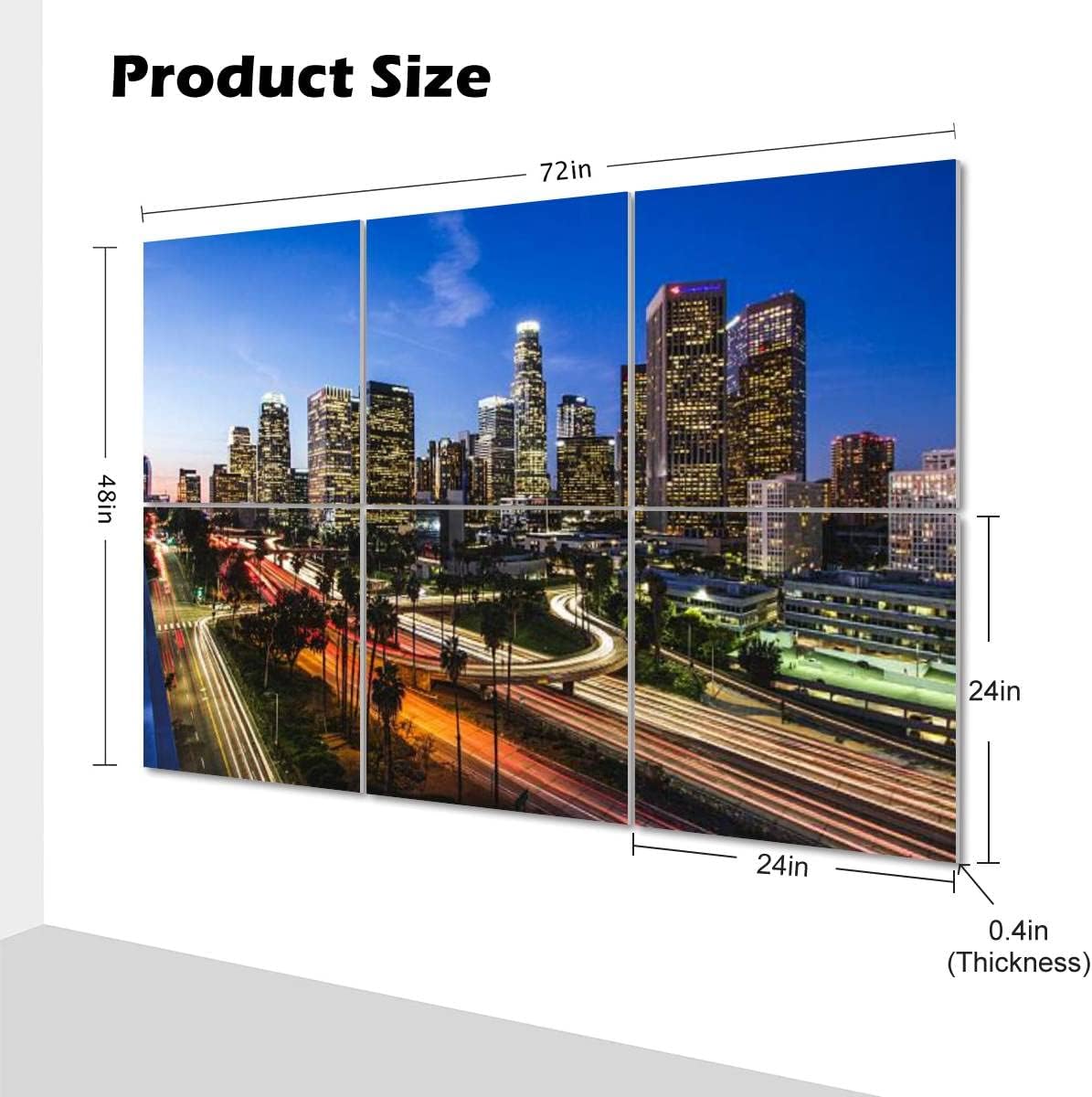 6 Pack Art Acoustic Panels Los Angeles Soundproof Wall Panels Padding Decorative Sound Absorbing Panels 72