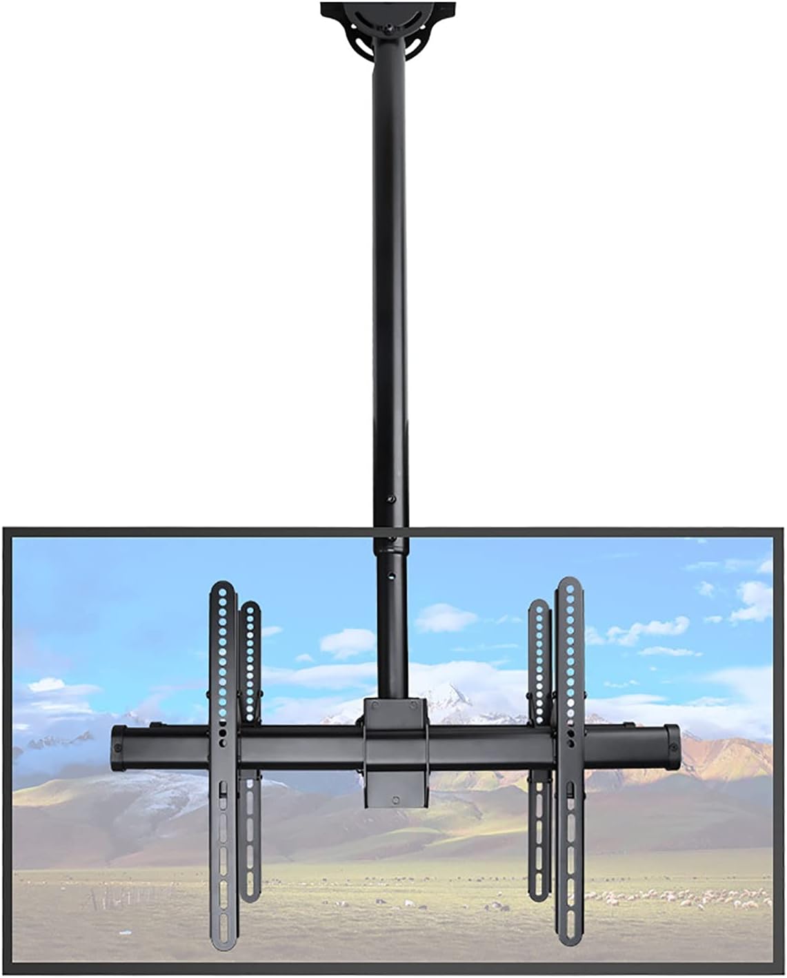 TV Stand,tv Wall Mount Full Motion 360° Rotation TV Ceiling Mount, Tilt Swivel TV Bracket, Fits Most 32-70inch LCD Flat Screen and Curved TVs