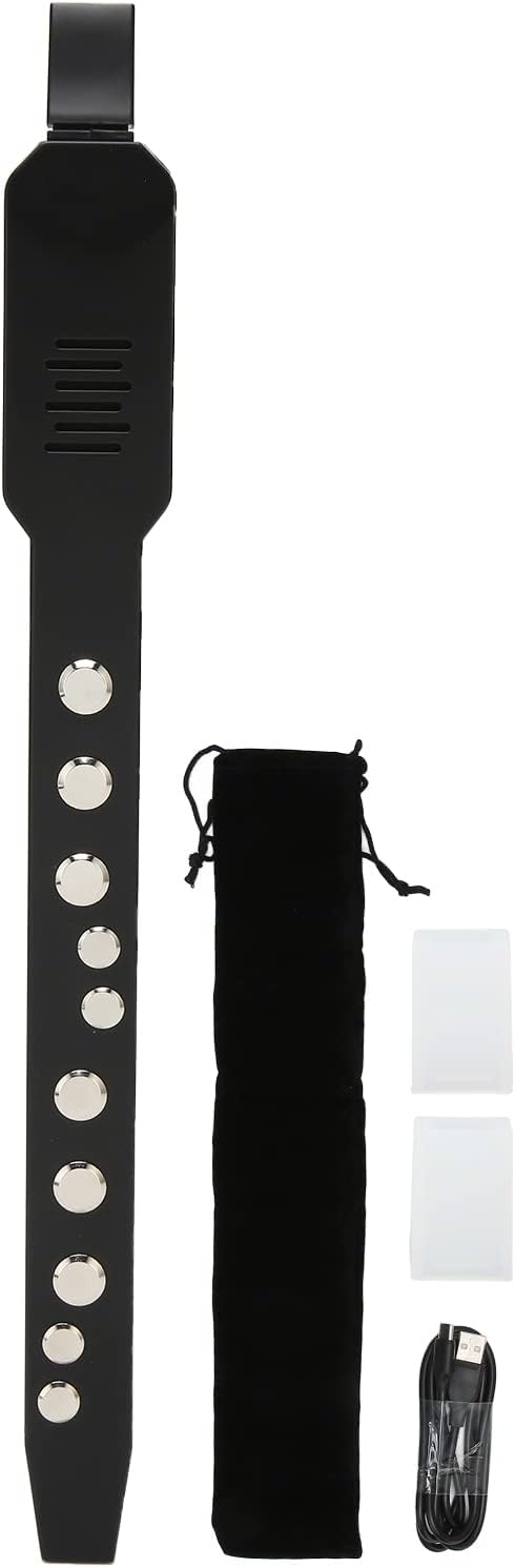 Digital Wind Instrument MIDI Connectivity 10 Tones Rechargeable Mini Electronic Wind Instrument with 12 Accompaniments for Students Adults Beginners