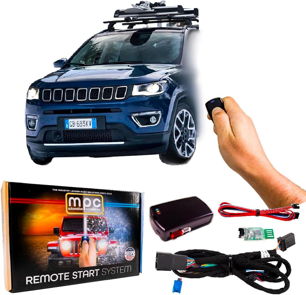 MPC Remote Start Kit Compatible with Jeep Compass 2019-2025 || Push to Start || Gas || SEMI Plug N Play || Uses Factory Fob || Premier USA Tech Support