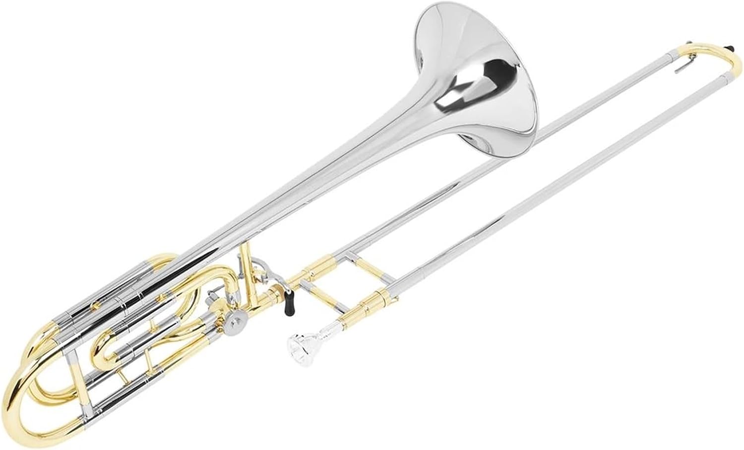 Professionals euphonium Silver Horn Tuning Slide Tone Profesional Brass Musical Instrument Gold Tube Bb/F Tenor Trombone