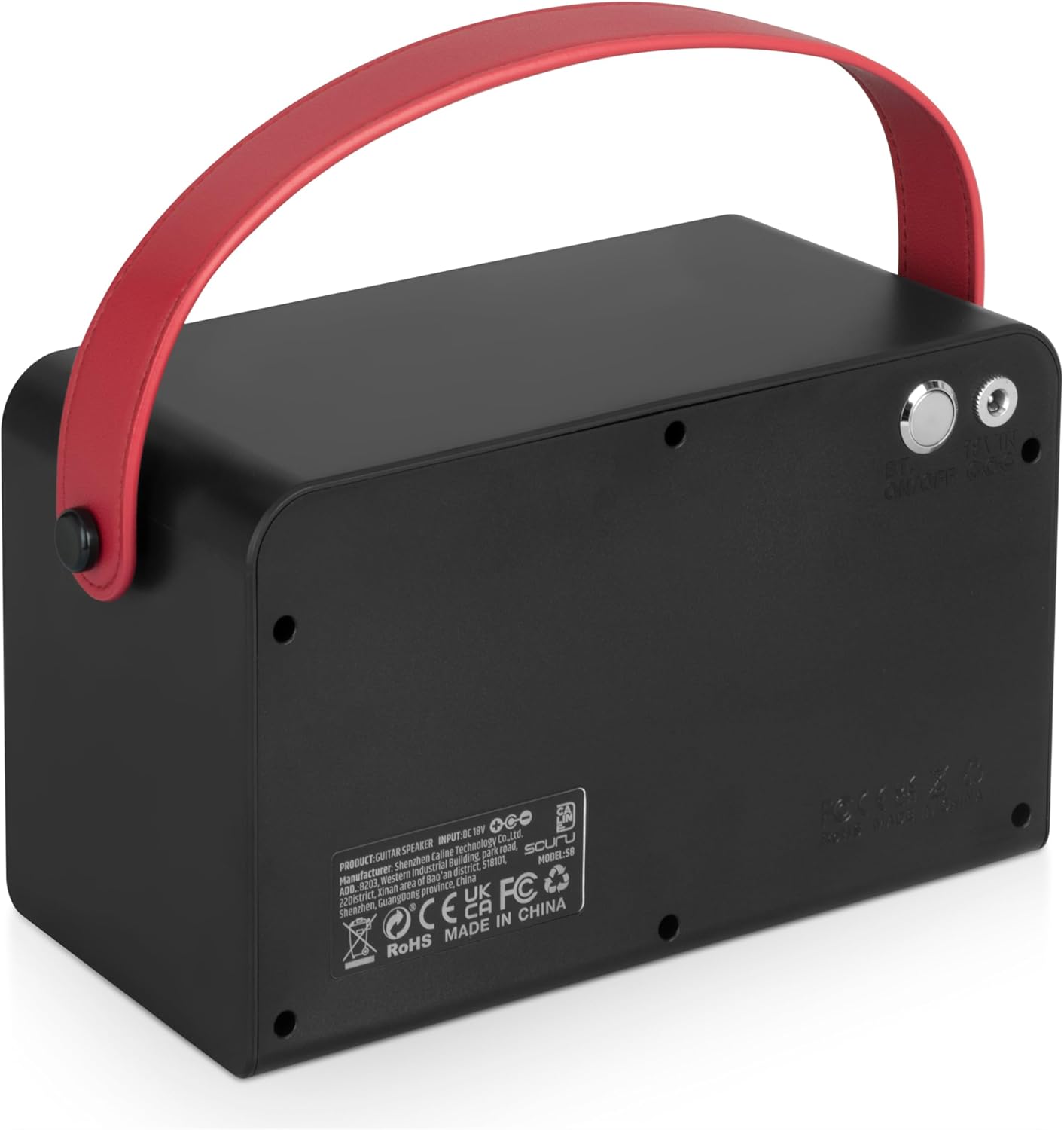 Caline Scuru 20W Bass Amplifier Portable Bass Guitar Practice Amp Battery Powered Combo Amp with Bluetooth (S8B)