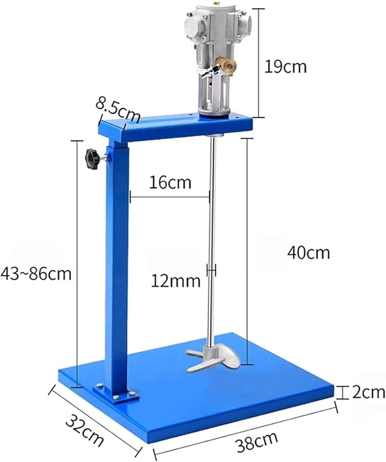 Automatic Lifting Pneumatic Paint Mixer Pneumatic Mixing Machine Air Agitator 5 Gallon Pneumatic Paint Stirring Machine