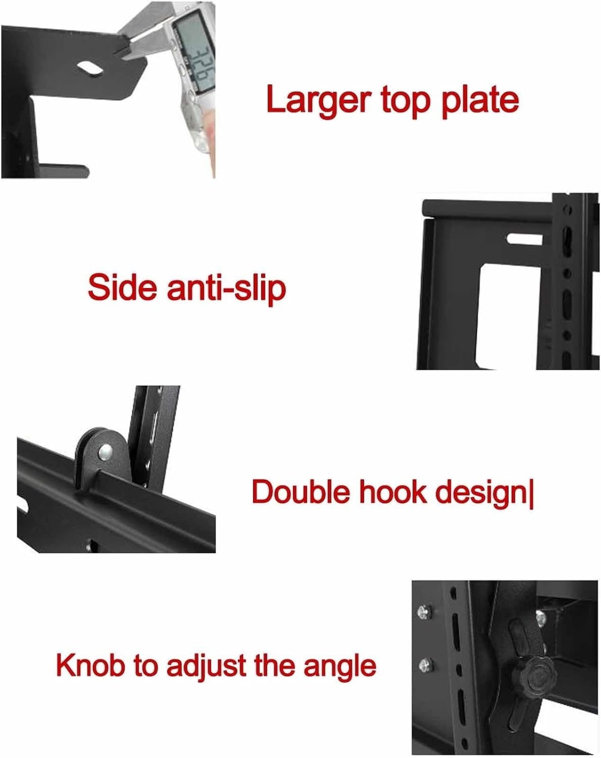 Double Sided Ceiling TV Mount Stand - Tv Wall Mount, for 60-100 Inch TV Telescopic TV Lift, Height Adjustment TV Hanger, Support 2 Screens TV Mount Bracket, Hanging Roof Bracket