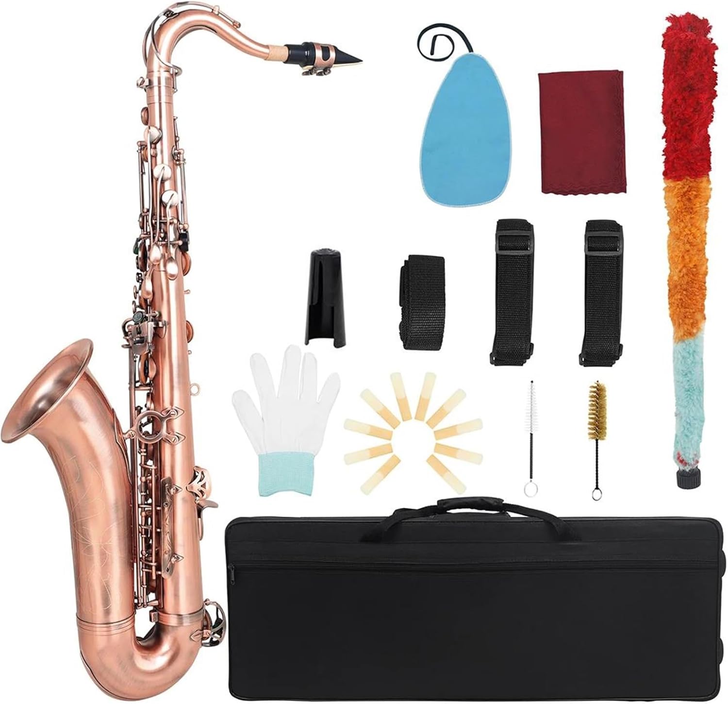 Beginner saxophone Bb Tenor Saxophone Professional Brass Bb Saxophone Woodwind Instrument With Sax Accessories