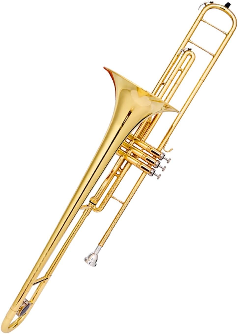 Adult Trombone Instrument B Flat Tenor Trombone Upright Key Piston Design Professional Beginner Instrument
