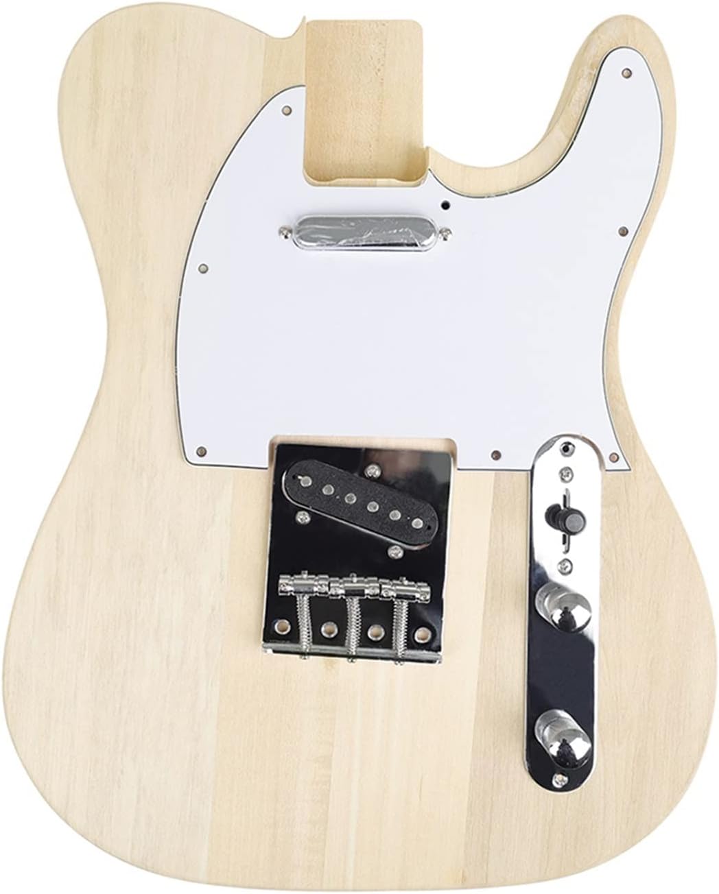 DIY Electric Guitar Kit Basswood Blank Surface Draw Freely Easy Installation Hand-Assembled Electric Guitar Kit (Color : 01)