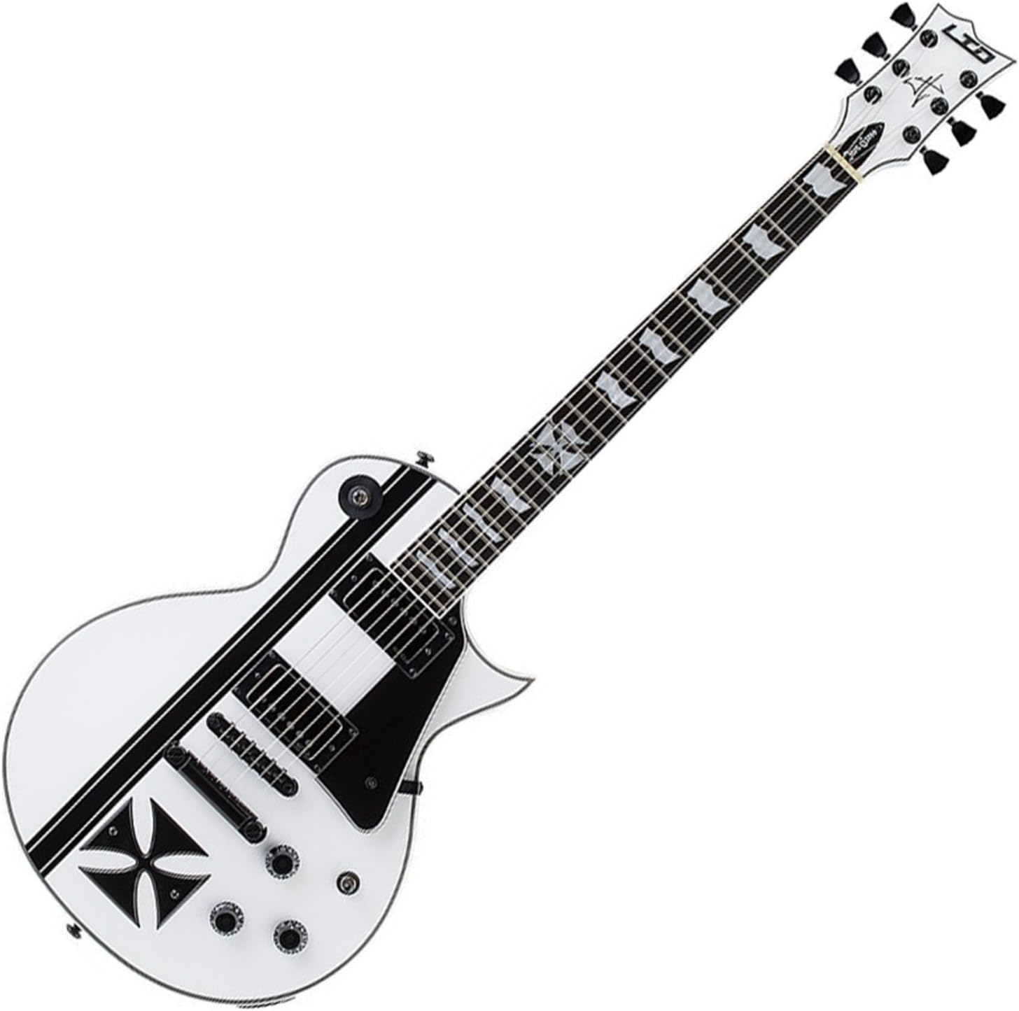 ESP LTD James Hetfield Iron Cross SW - Snow White