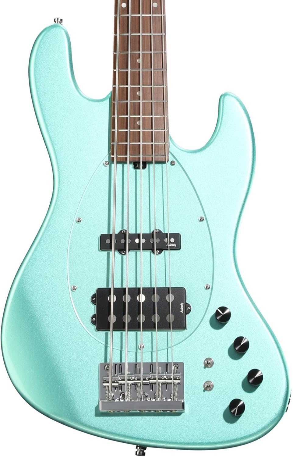 Sadowsky MetroExpress Vintage M/J 5-string Bass Guitar - Sage Green, Morado Fingerboard