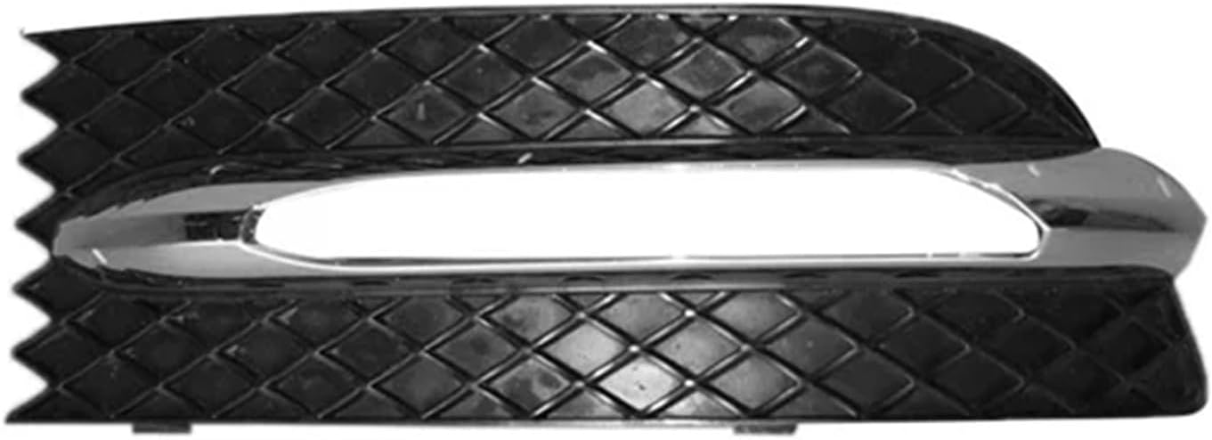 Car Front Bumper Fog Light Grille Cover With Chrome Frame Compatible With Mercedes-Benz SLK Class R172 W172 2012-2016 Right(Left)